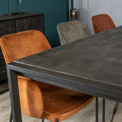 Eetkamerstoel Jari | Velours Oker