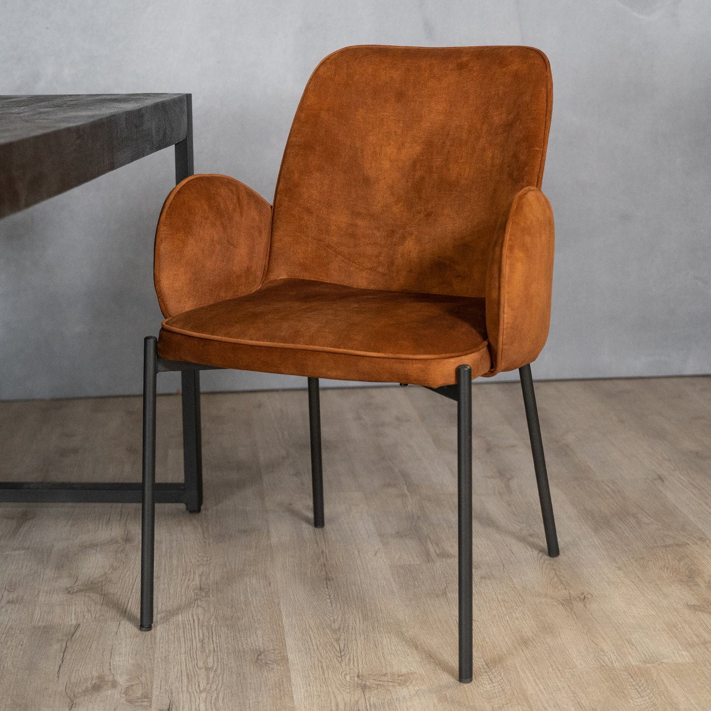 Eetkamerstoel Jari | Velours Oker