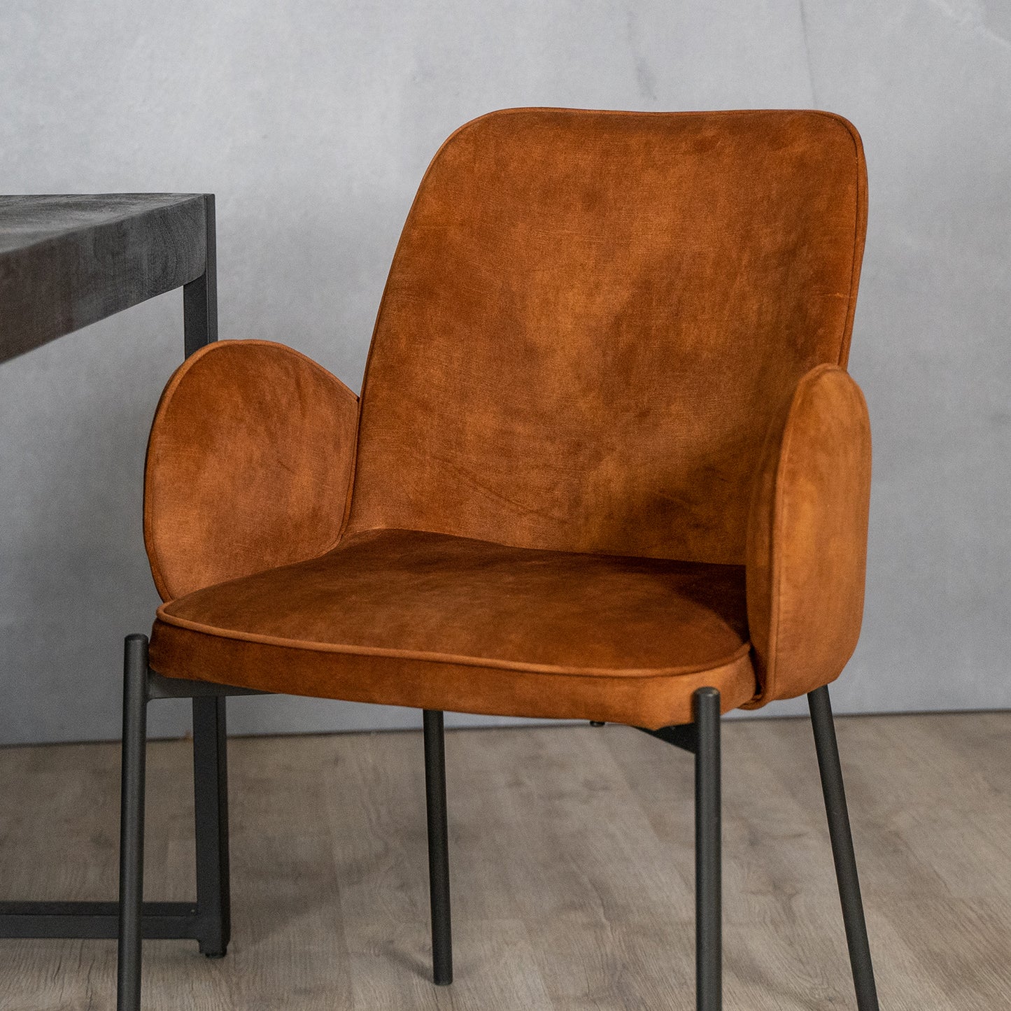 Eetkamerstoel Jari | Velours Oker