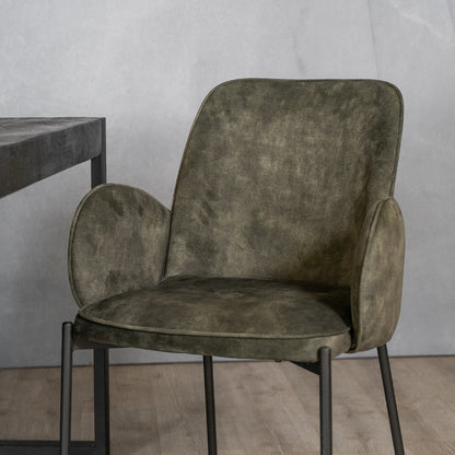 Eetkamerstoel Jari | Velours Hunter