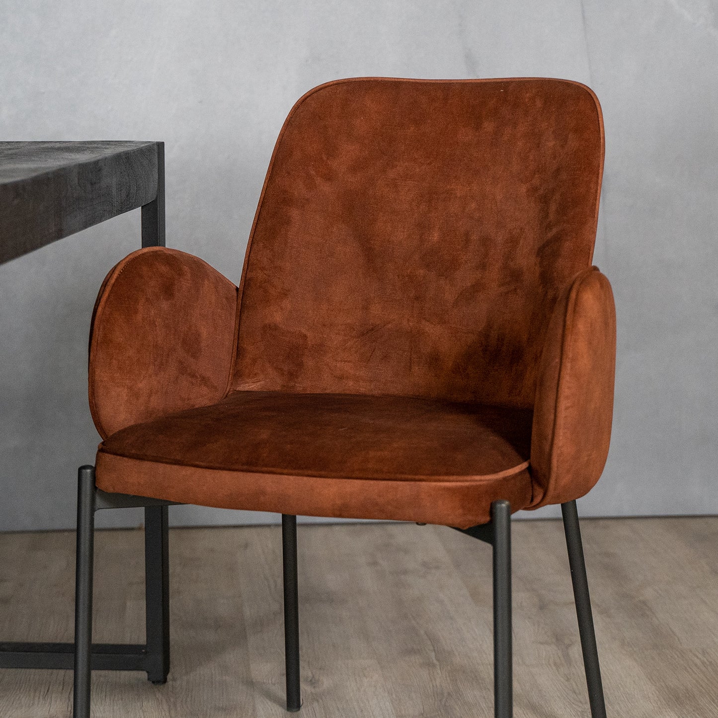 Eetkamerstoel Jari | Velours Rust