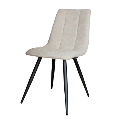 bouclé eetkamerstoel goedkoop met zwart frame