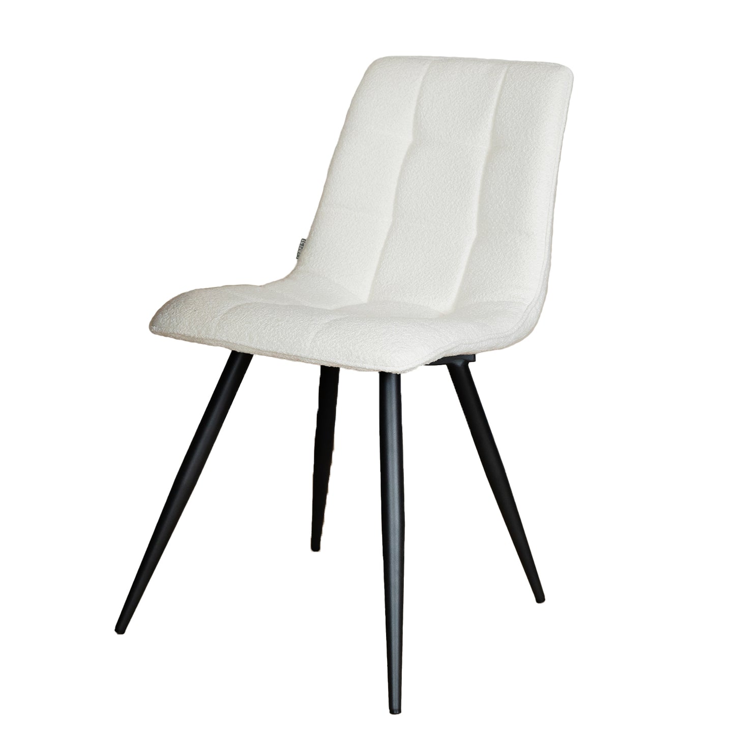 goedkope eetkamerstoel bouclé wit