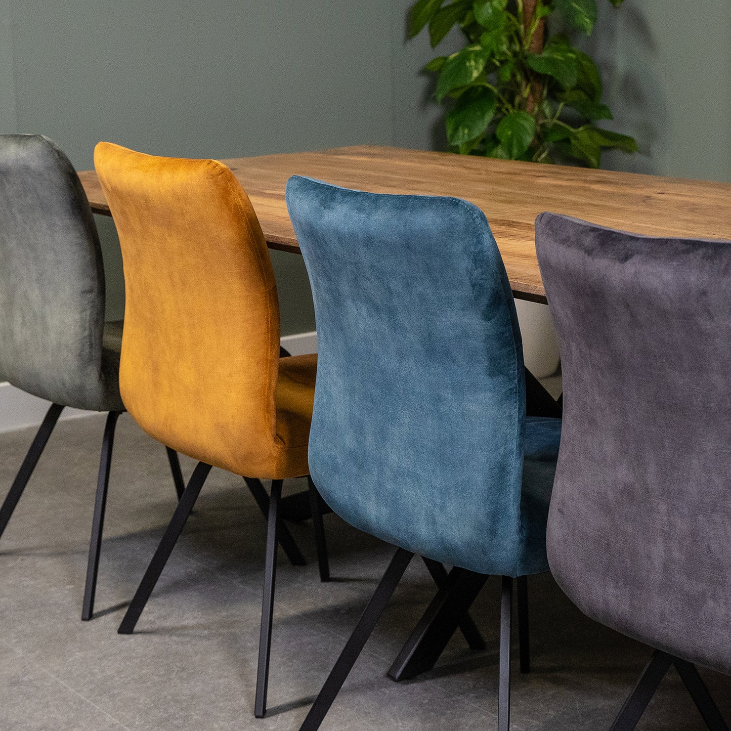 Eetkamerstoel Jens Licht blauw