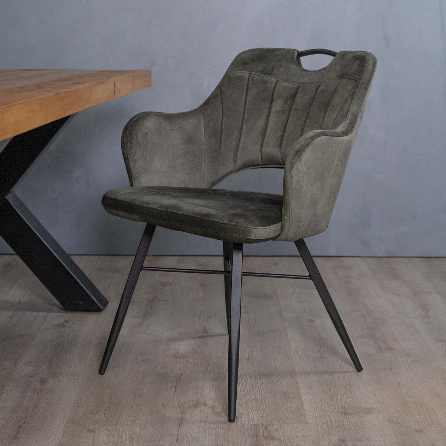 groene eetkamerstoel jewel velvet