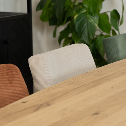 Eetkamerstoel Noah | Naturel Ribcord