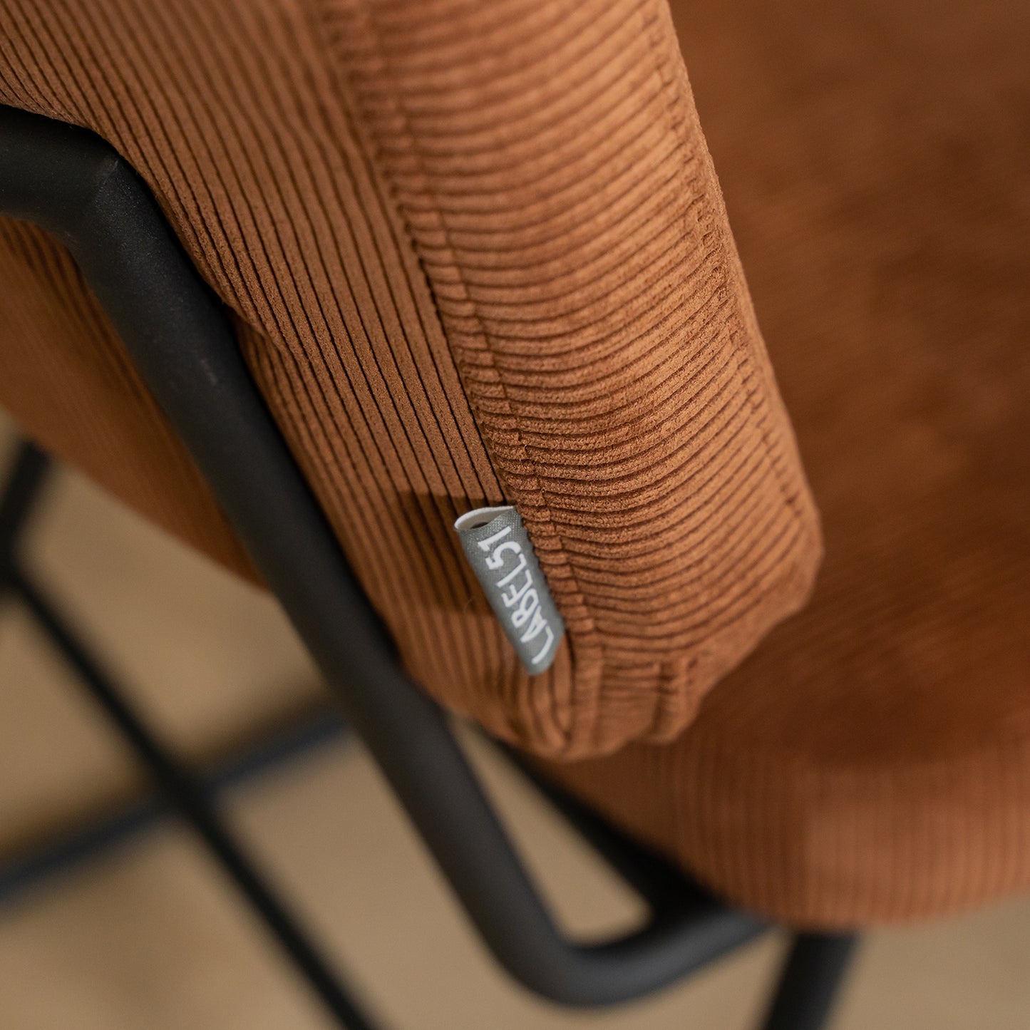 Eetkamerstoel Noah | Naturel Ribcord