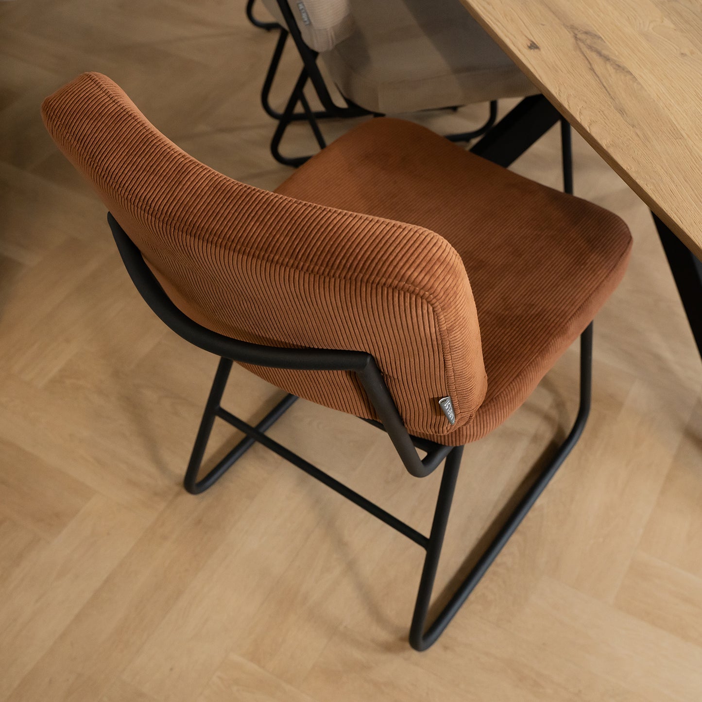 Eetkamerstoel Noah | Naturel Ribcord