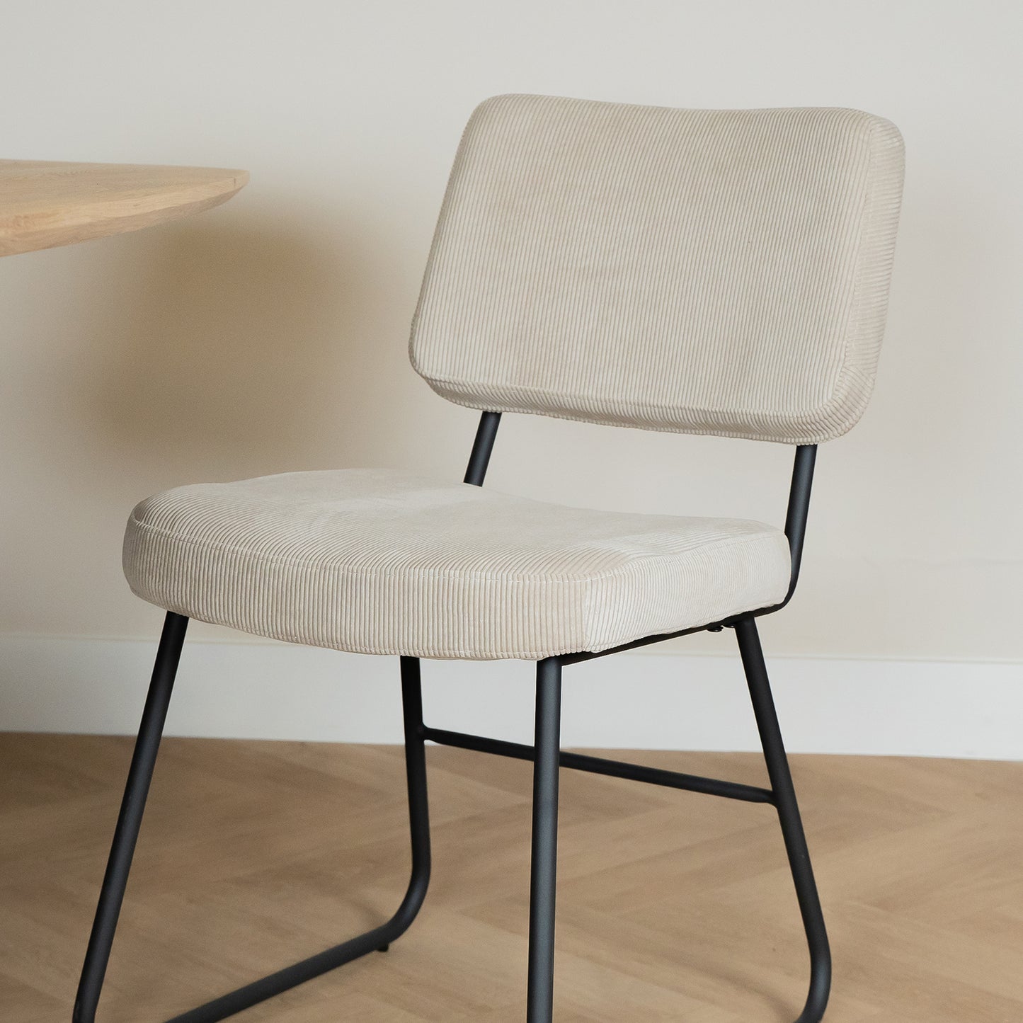 Eetkamerstoel Noah | Naturel Ribcord