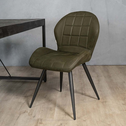 Eetkamerstoel Sil | Army Microvezel