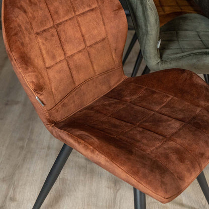 Eetkamerstoel Sil | Rust Velours