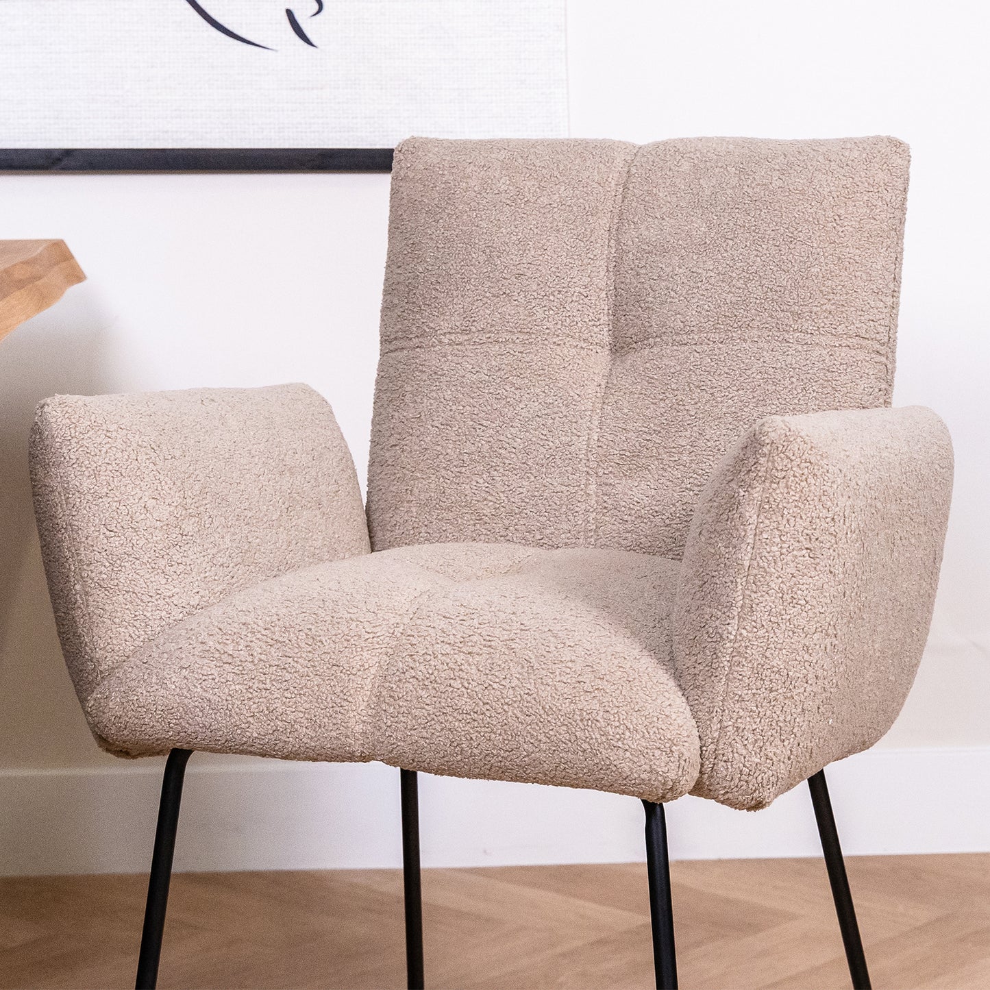 eetkamerstoel dante teddy stof