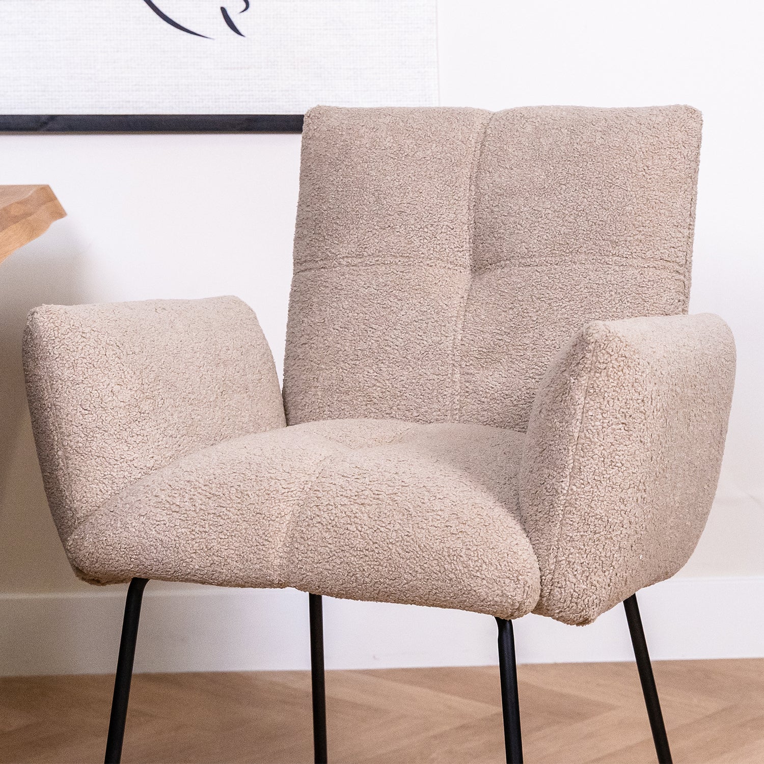 eetkamerstoel dante teddy stof