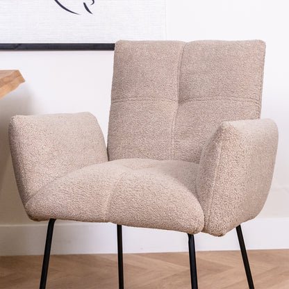 eetkamerstoel dante teddy stof