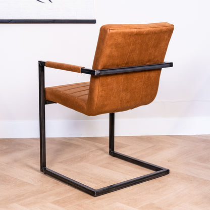 Eetkamerstoel Rocca | Cognac Bull