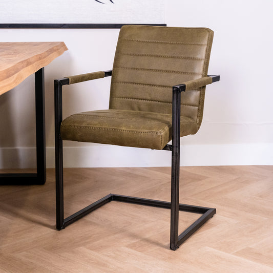 Eetkamerstoel Rocca | Groen Bull