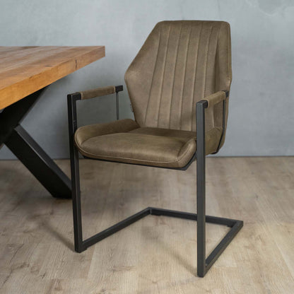 Eetkamerstoel Vera | Army Microvezel