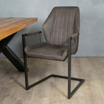 Eetkamerstoel Vera | Antraciet Microvezel