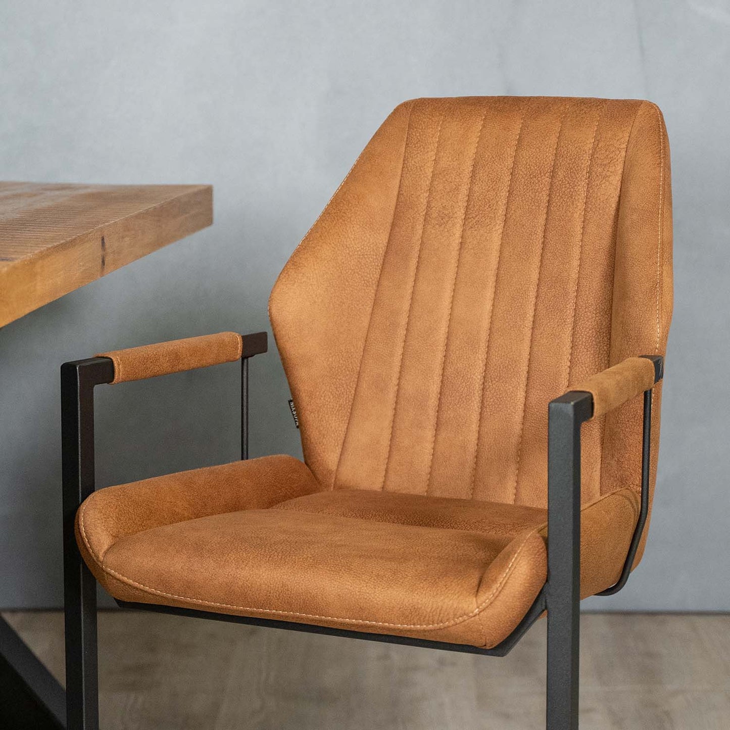 Eetkamerstoel Vera | Cognac Microvezel