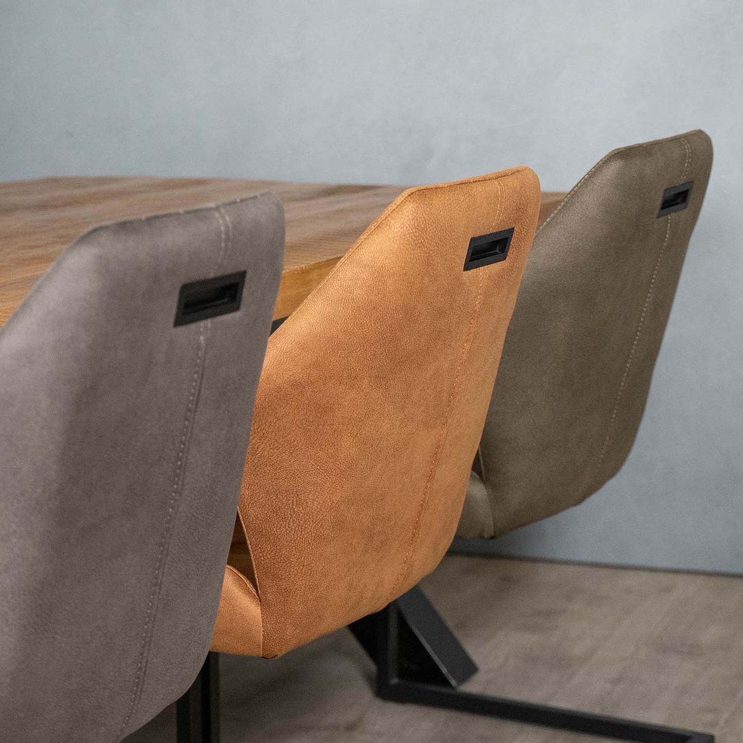 Eetkamerstoel Vera | Cognac Microvezel