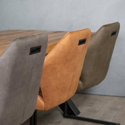 Eetkamerstoel Vera | Cognac Microvezel