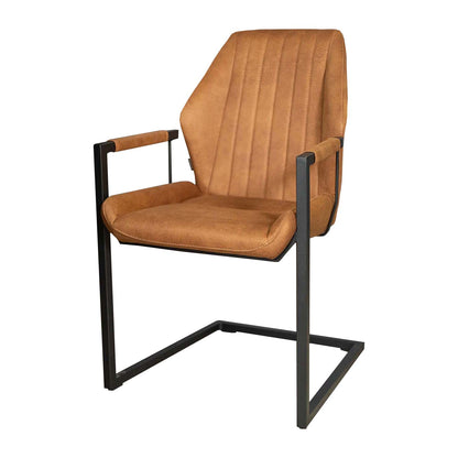 Eetkamerstoel Vera | Cognac Microvezel