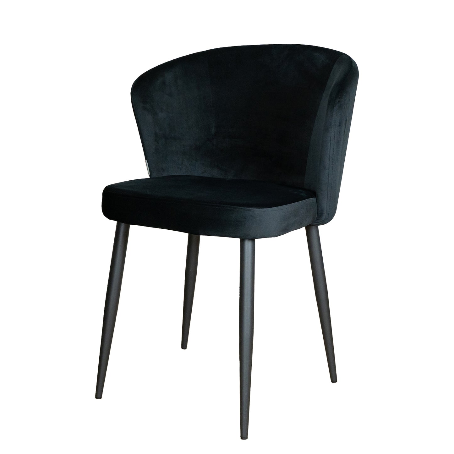 Eetkamerstoel Wave | Fluweel Zwart