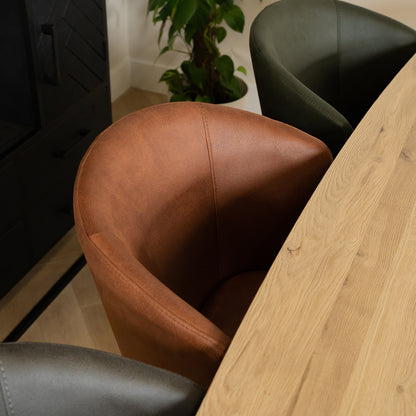 Eetkamerstoel Wave | Microvezel Army