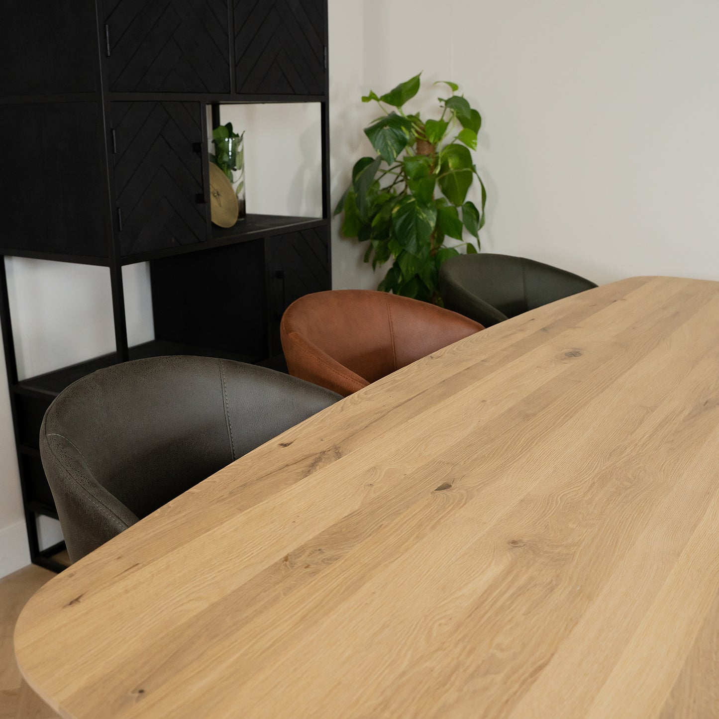 Eetkamerstoel Wave | Microvezel Cognac