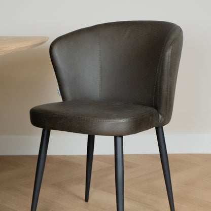 Eetkamerstoel Wave | Microvezel Antraciet