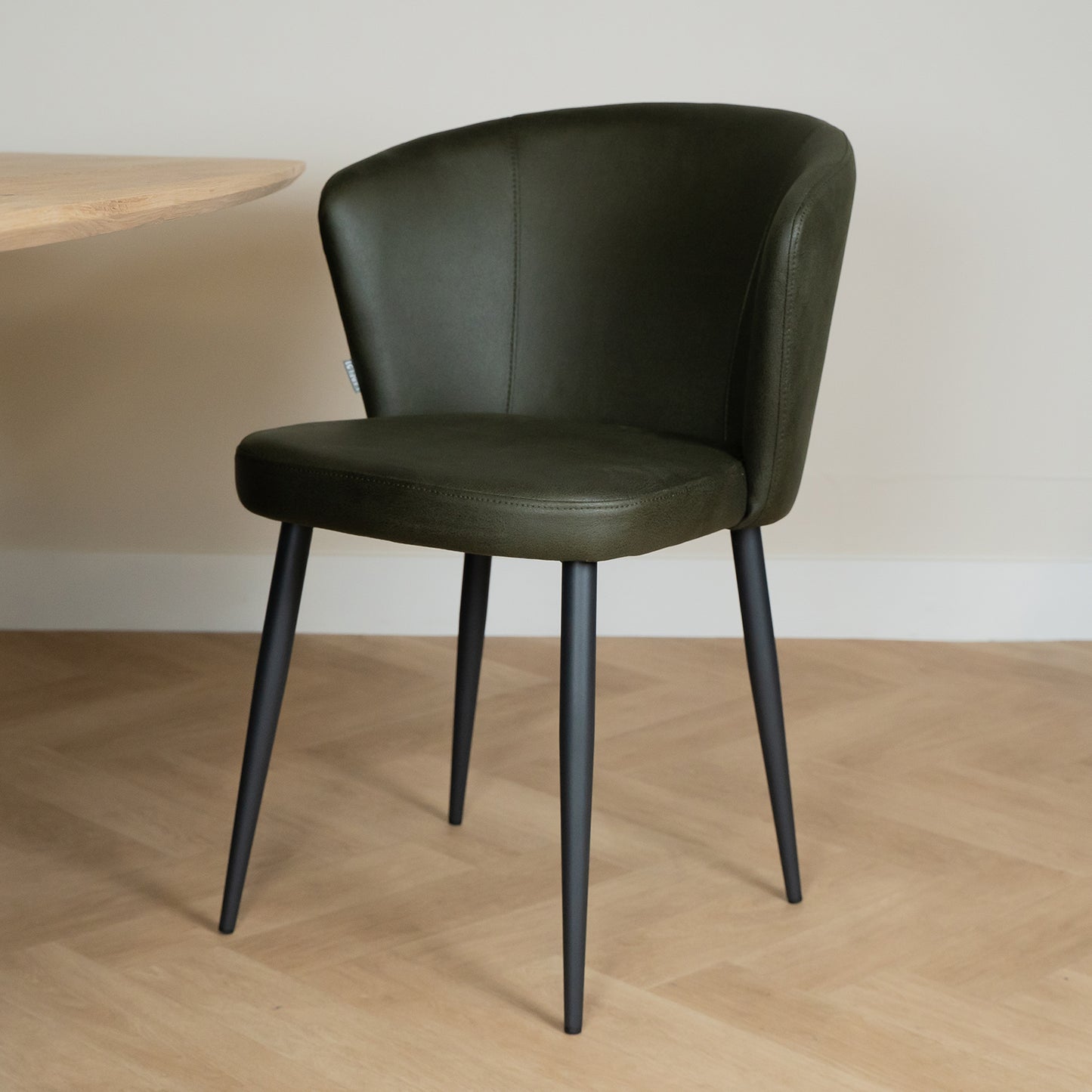 Eetkamerstoel Wave | Microvezel Army