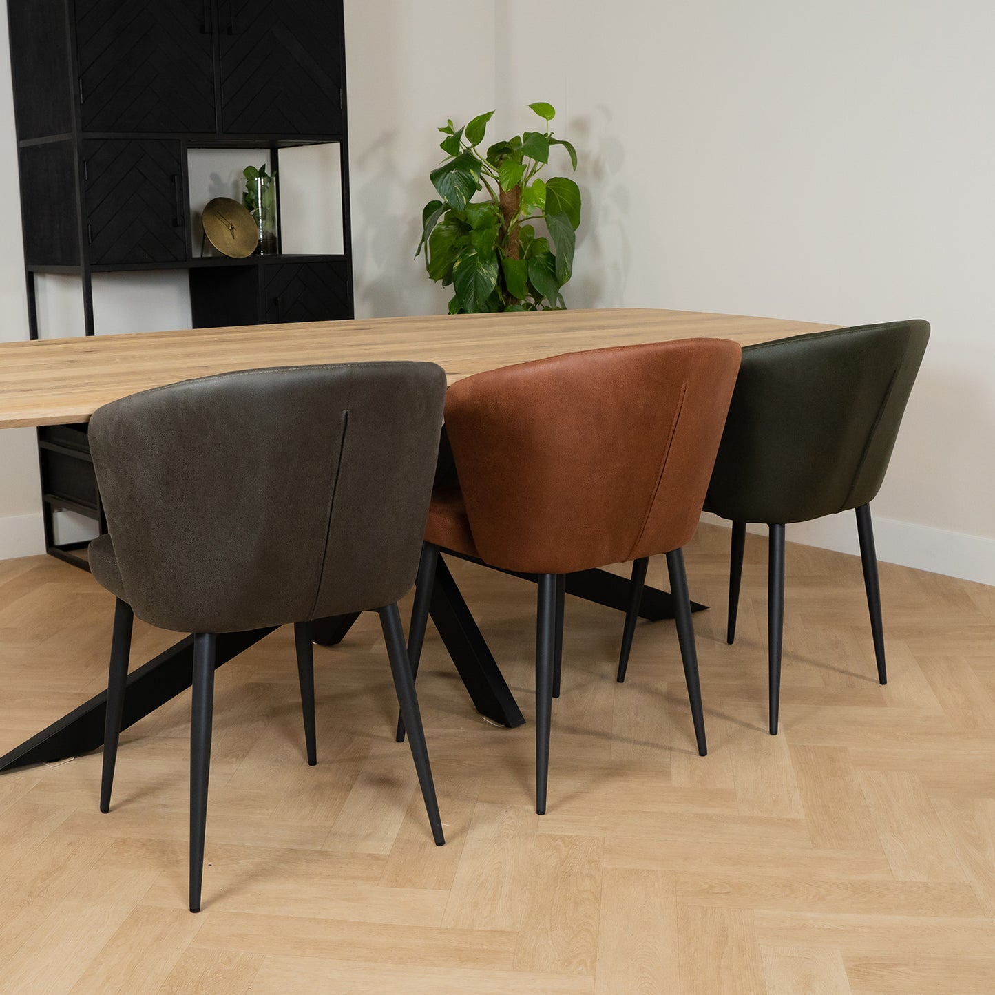 Eetkamerstoel Wave | Microvezel Antraciet