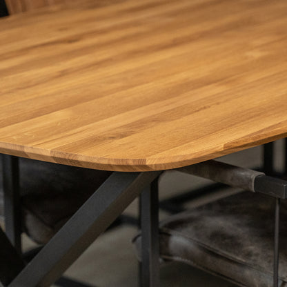 Eettafel Mia | Eikenhout | Geolied
