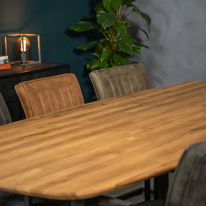 Eettafel Mia | Eikenhout | Geolied