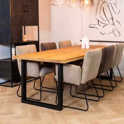 Eettafel Thorben | Eikenhout | Geolied