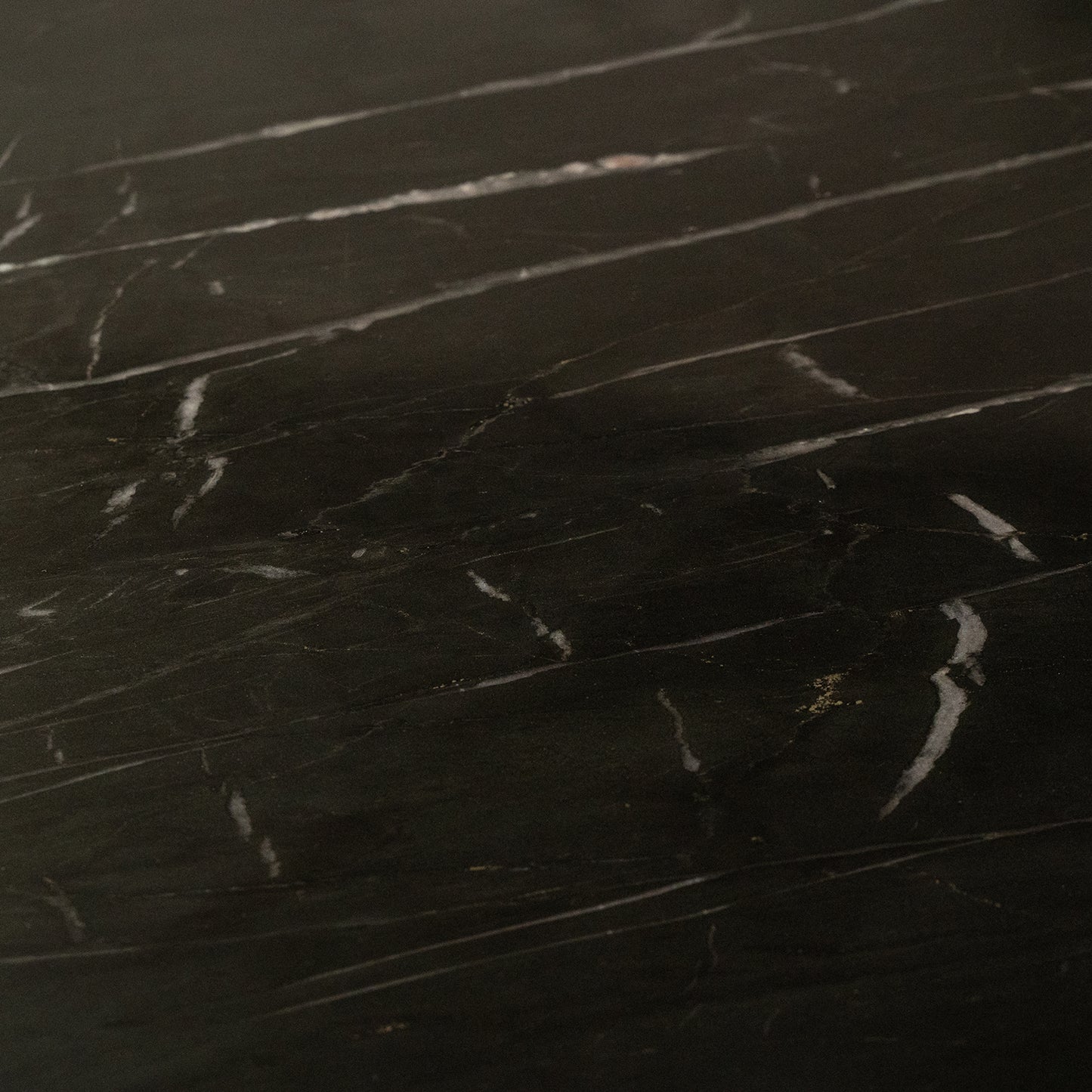 Eettafel Lynn | Rond | Zwart marmer