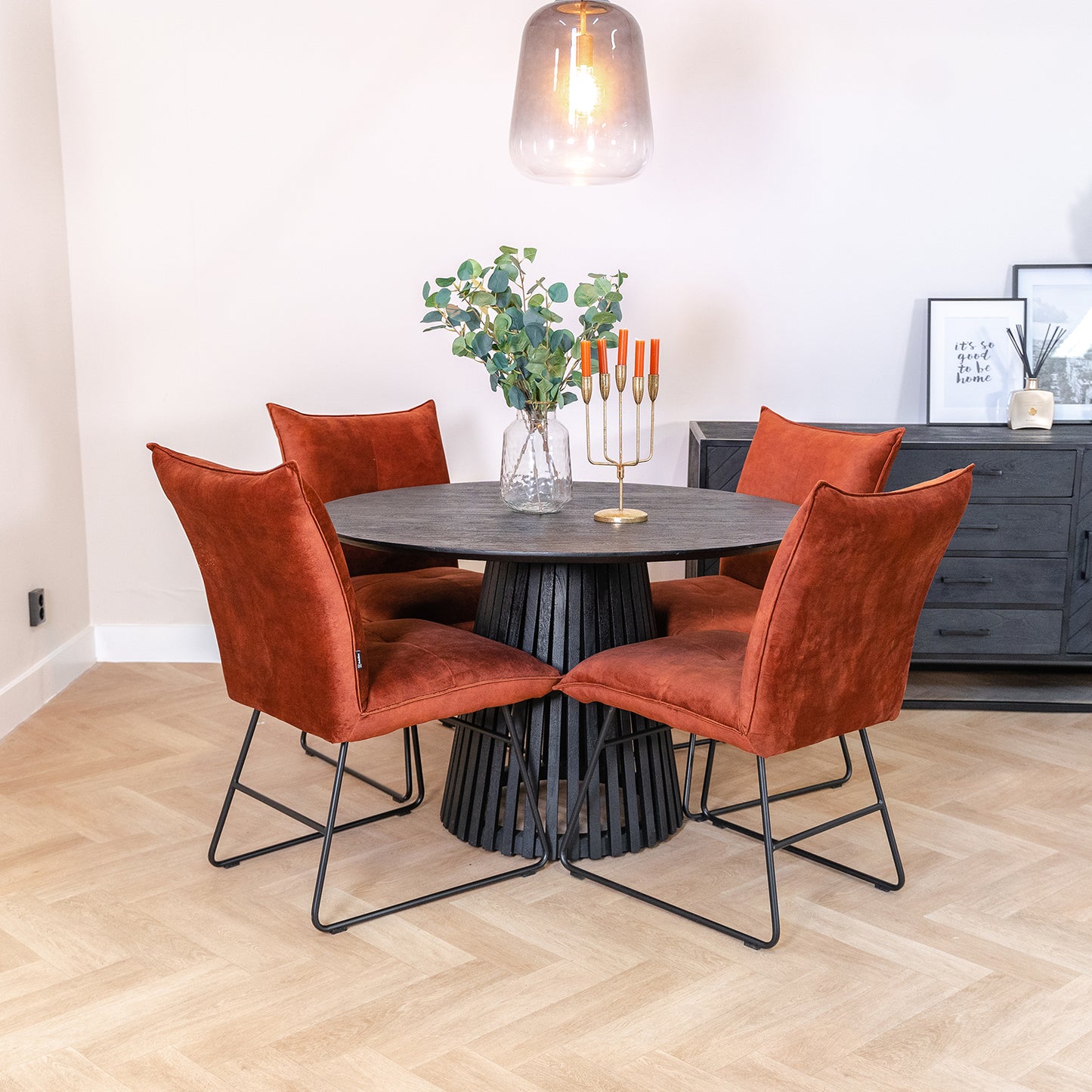 Eettafel Burundi | Zwart Acaciahout