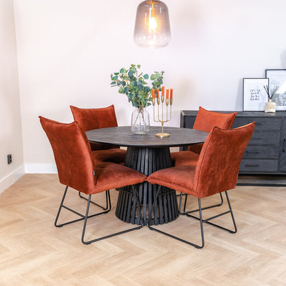 Eettafel Burundi | Zwart Acaciahout