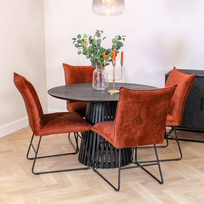 Eettafel Burundi | Zwart Acaciahout