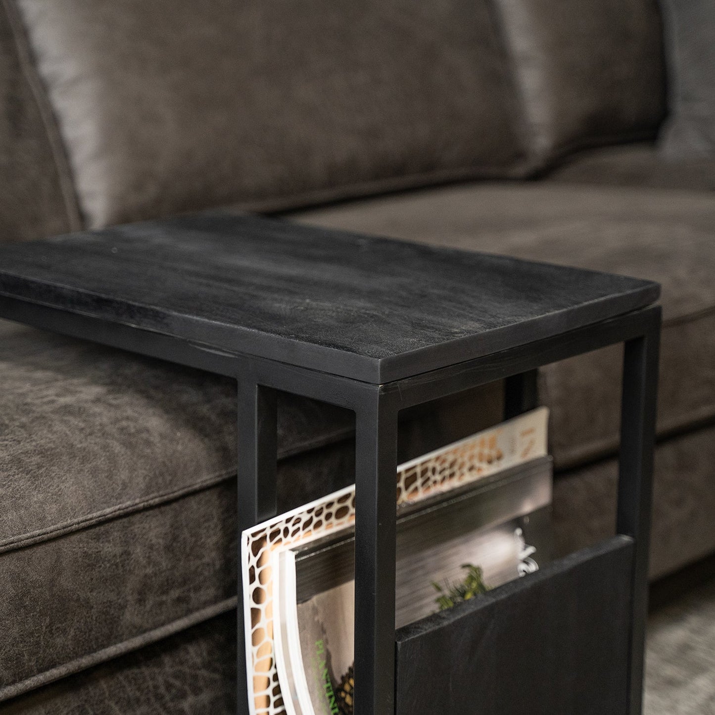 Laptoptafel Yara | Zwart Mangohout