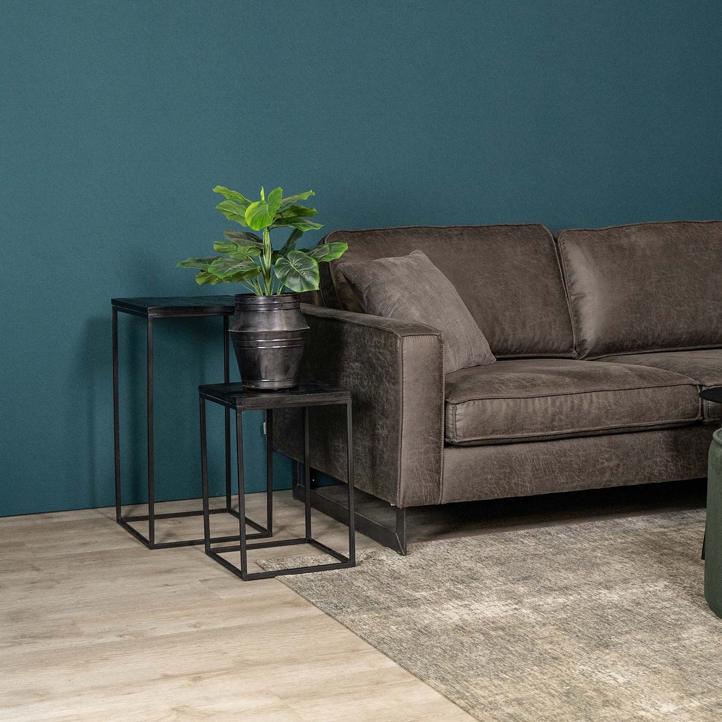 Plantenzuilen Set Vintage | Zwart Mangohout