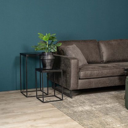 Plantenzuilen Set Vintage | Zwart Mangohout