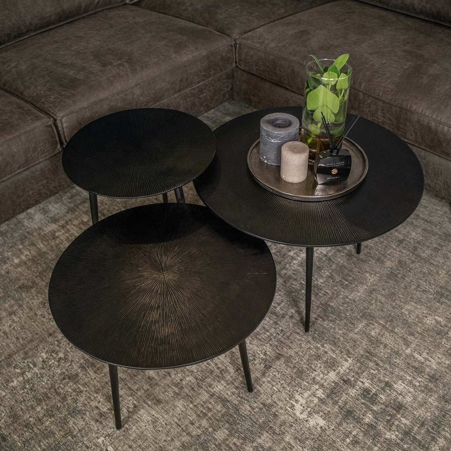 Salontafel Set Nobby | Zwart