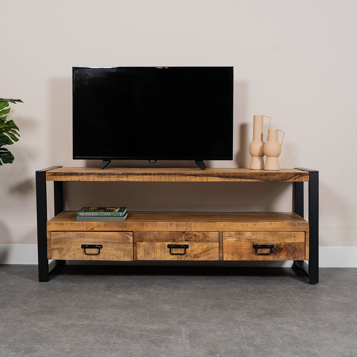 sfeerfoto tv meubel britt met tv en accessoires