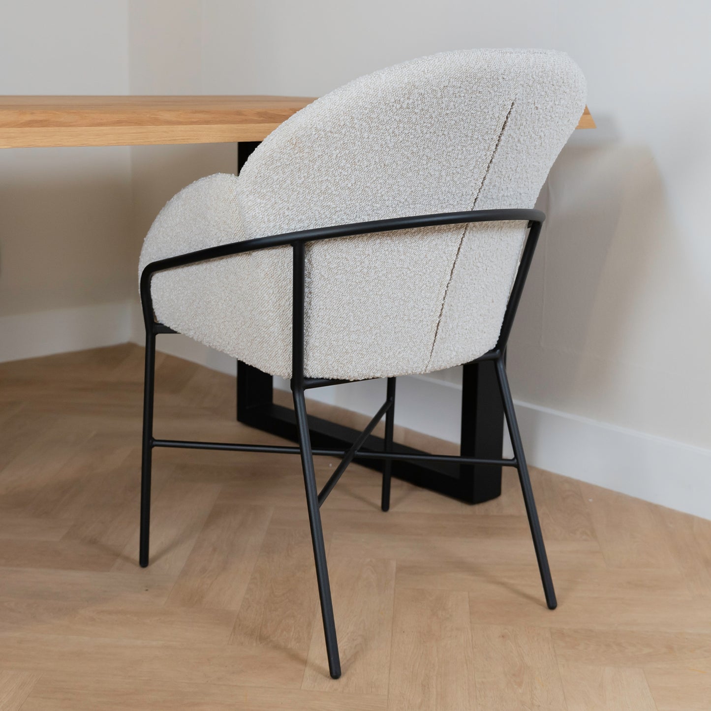 Eetkamerstoel Argos | Pearl Bouclé