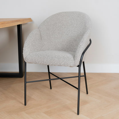 Eetkamerstoel Argos | Toffee Bouclé