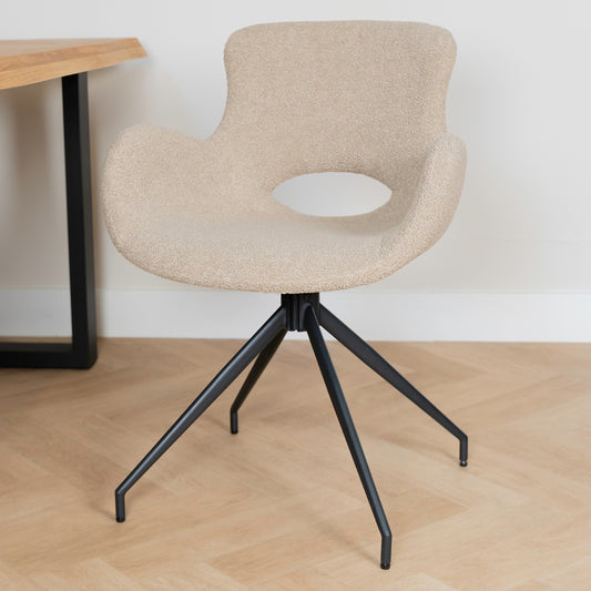 Eetkamerstoel Campo | Licht Bruin | Draaibaar