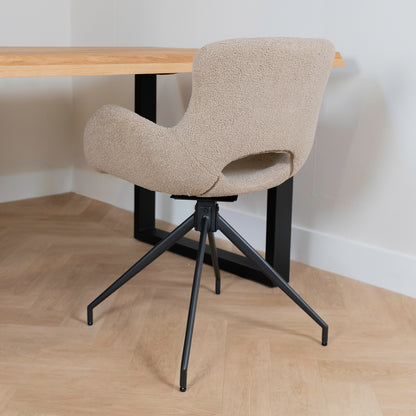 Eetkamerstoel Campo | Licht Bruin | Draaibaar