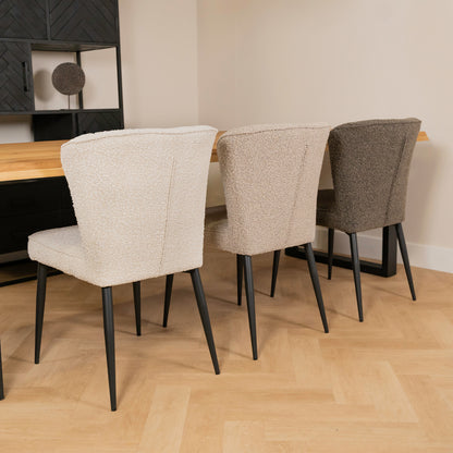 Eetkamerstoel Fourty | Toffee Bouclé