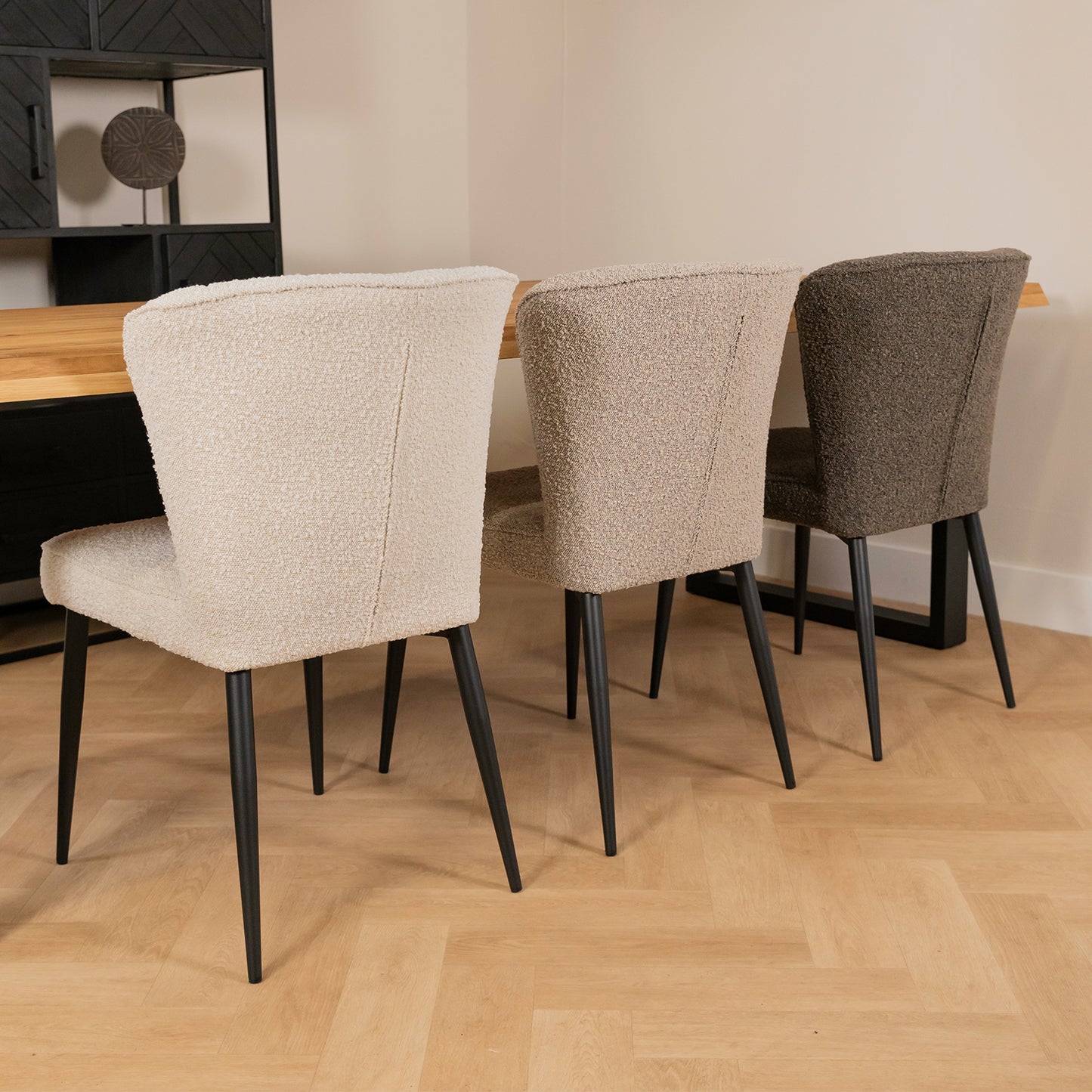 Eetkamerstoel Fourty | Pearl Bouclé